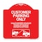 Signmission Customer Parking Only Unauthorized Vehicles Towed at Owner Expense with Graphic, A-DES-RW-1818-24205 A-DES-RW-1818-24205 - alternate 1